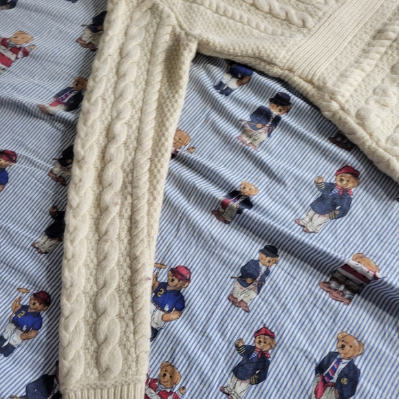 Vintage inis crafts cableknit sweater wool women's - Picture 9 of 9